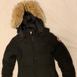 Black Canada Goose Puffer Coat